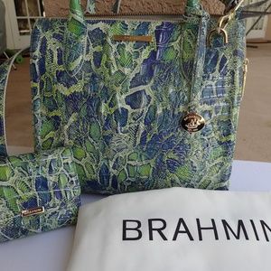 Brahmin Small Caroline Handbag with matching wallet